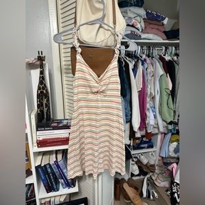 Pastel Striped Flowy Dress